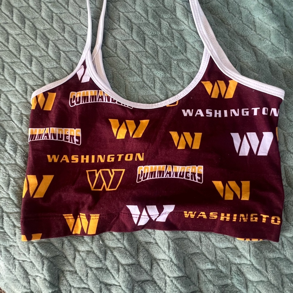 Team Apparel Burgundy and White Women's Top